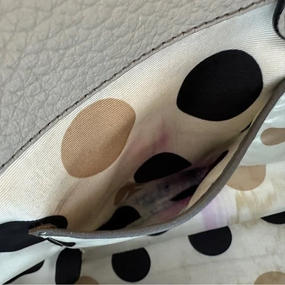 Kate Spade Maise Grove Court Pebbled Leather
purse Gray - Picture 7 of 14